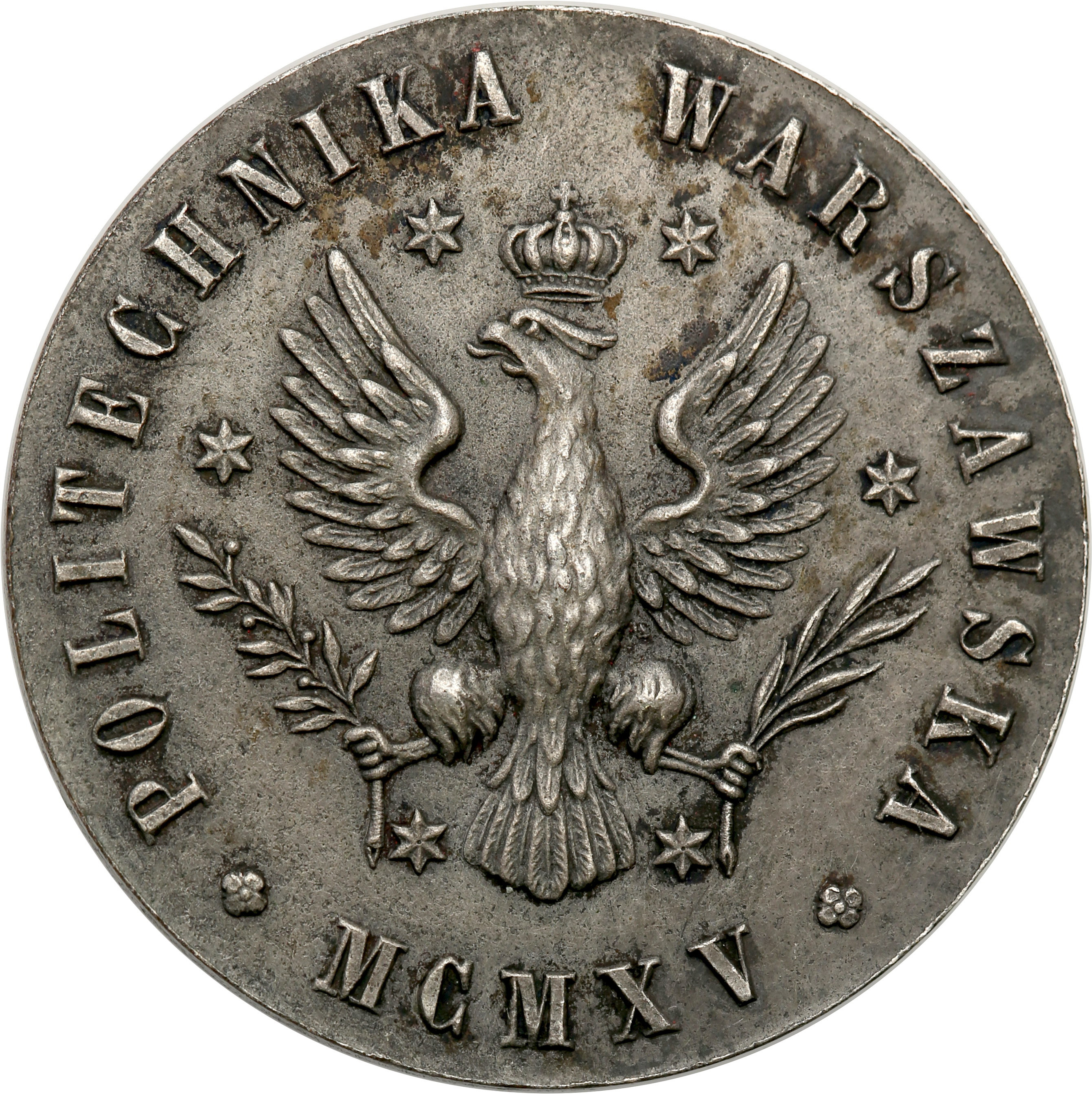 II RP. Otwarcie wyższych uczelni w Warszawie 1915, srebro